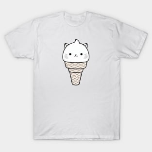 Cute cartoon ice cream cone kitten T-Shirt